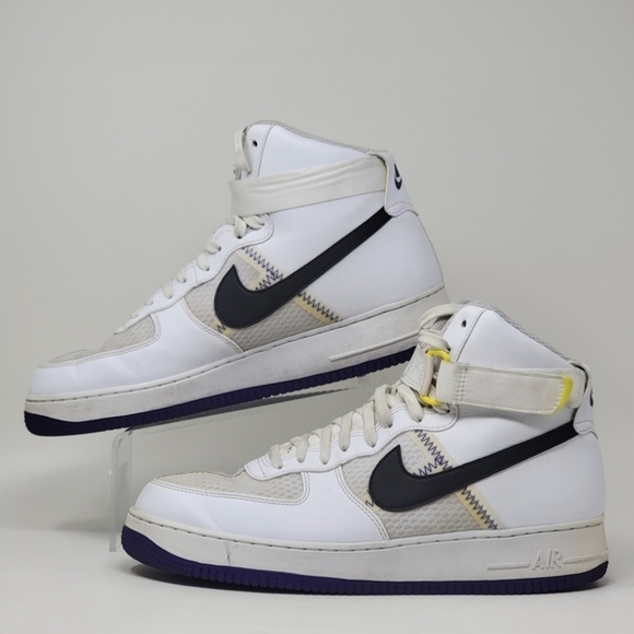 Nike Air Force 1 High \'07 LV8 1 White/Off Noir Purple Men\'s Size 12 CI1117-100 main image 11